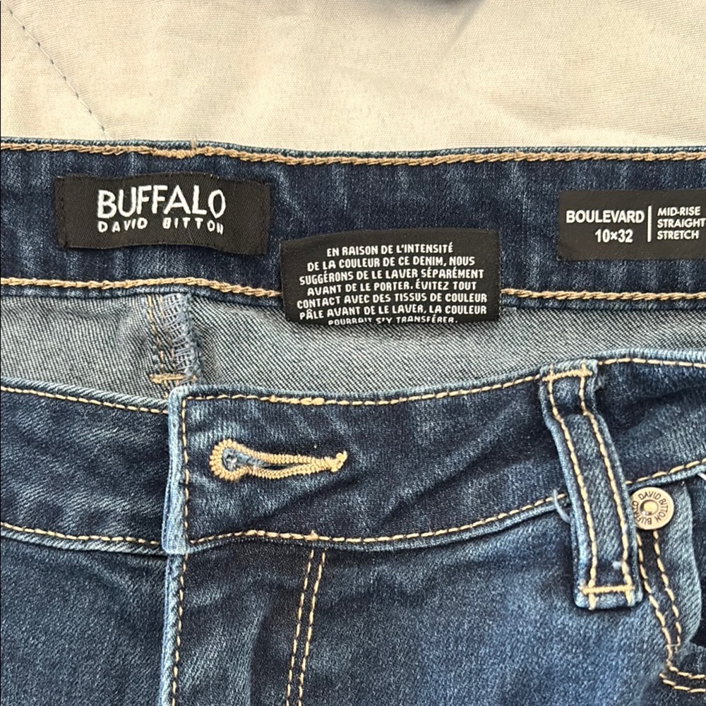 Buffalo David Bitton Blue Straight Jeans Classic Style